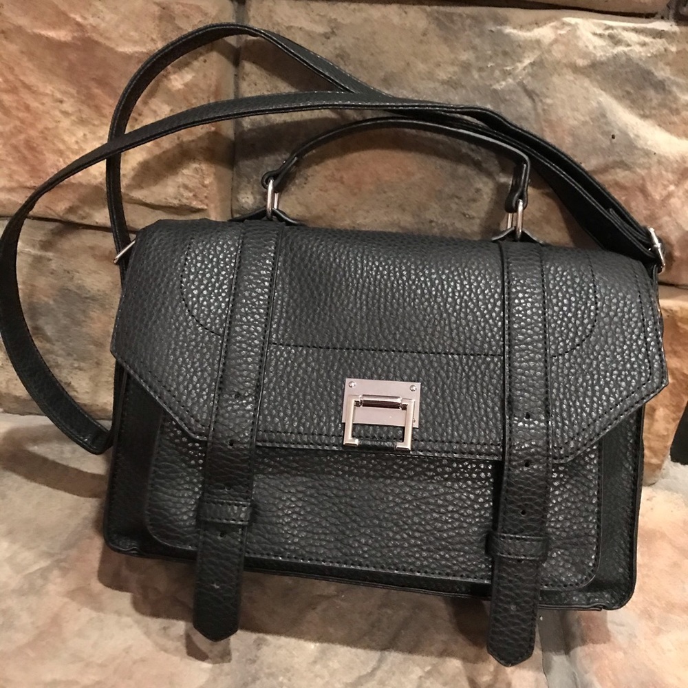 Black Satchel Type Handbag NWOT